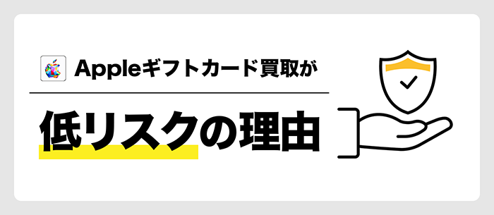 Appleギフトカード買取は換金率が安定