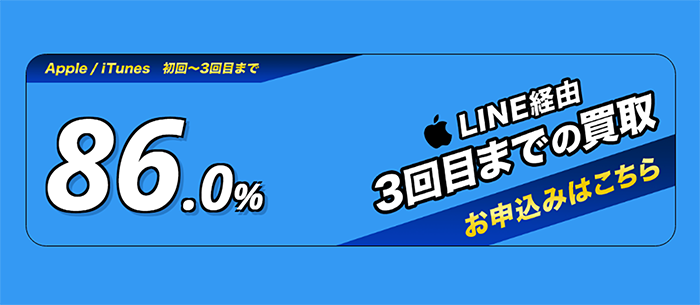 買取本舗の初回換金率