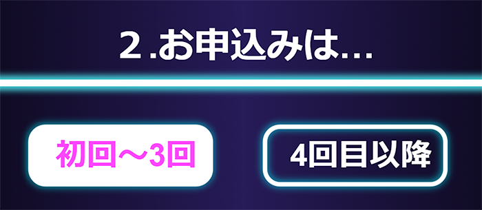 3回目まで初回扱い